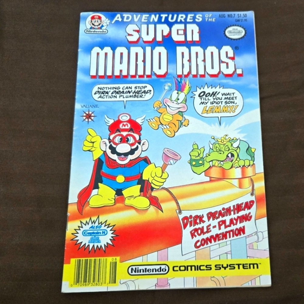 Adventures of the Super Mario Bros #7 1991 Nintendo Comic Book Rare Collector